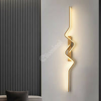 LED стенен аплик BEZY Златист 80 cm