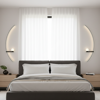 LED аплик CUERBO Black еквивалент 350W