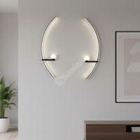 LED аплик CUERBO Black еквивалент 350W