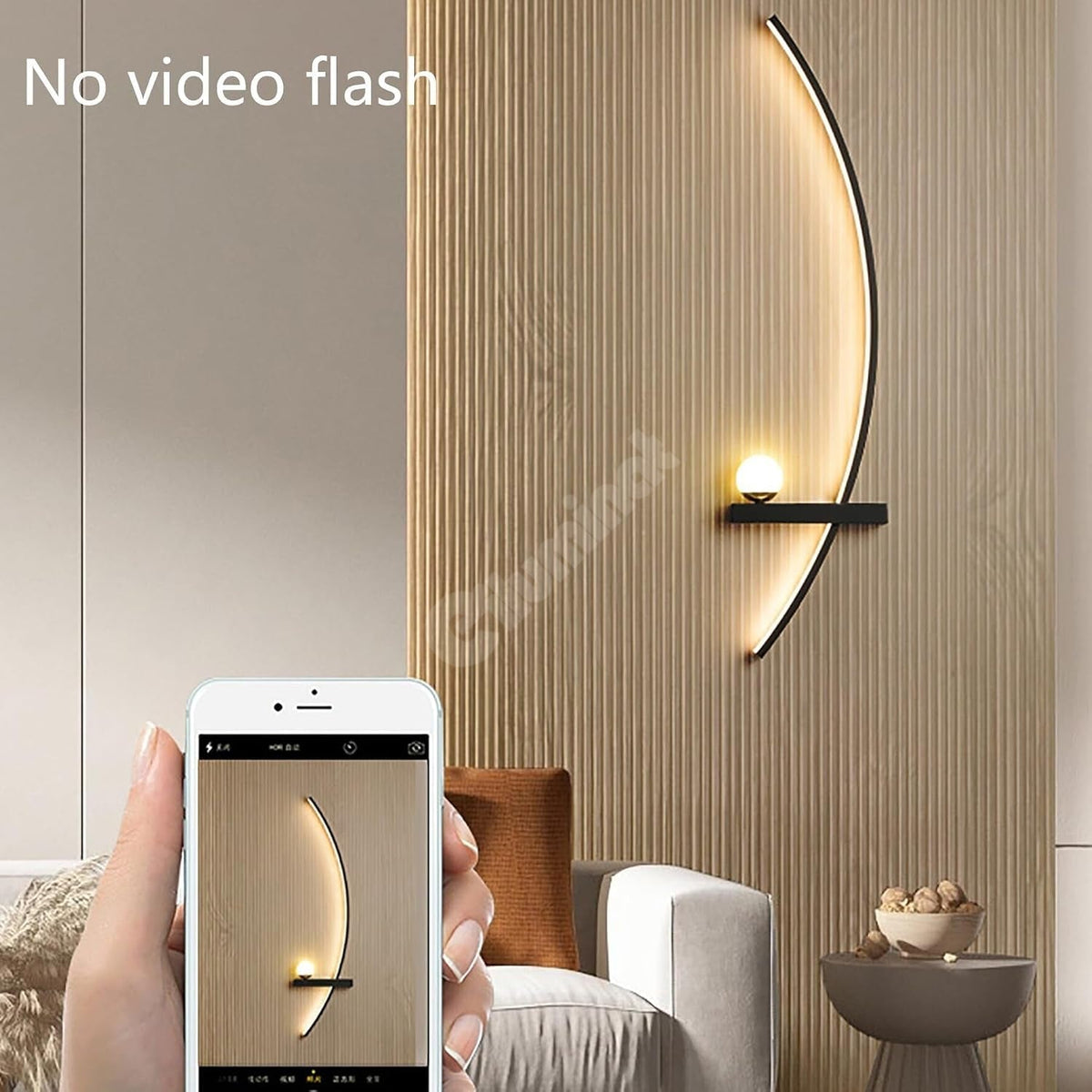 LED аплик CUERBO Black еквивалент 350W