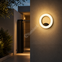 LED Аплик CRESCENT White & Black Ø20см 12W**
