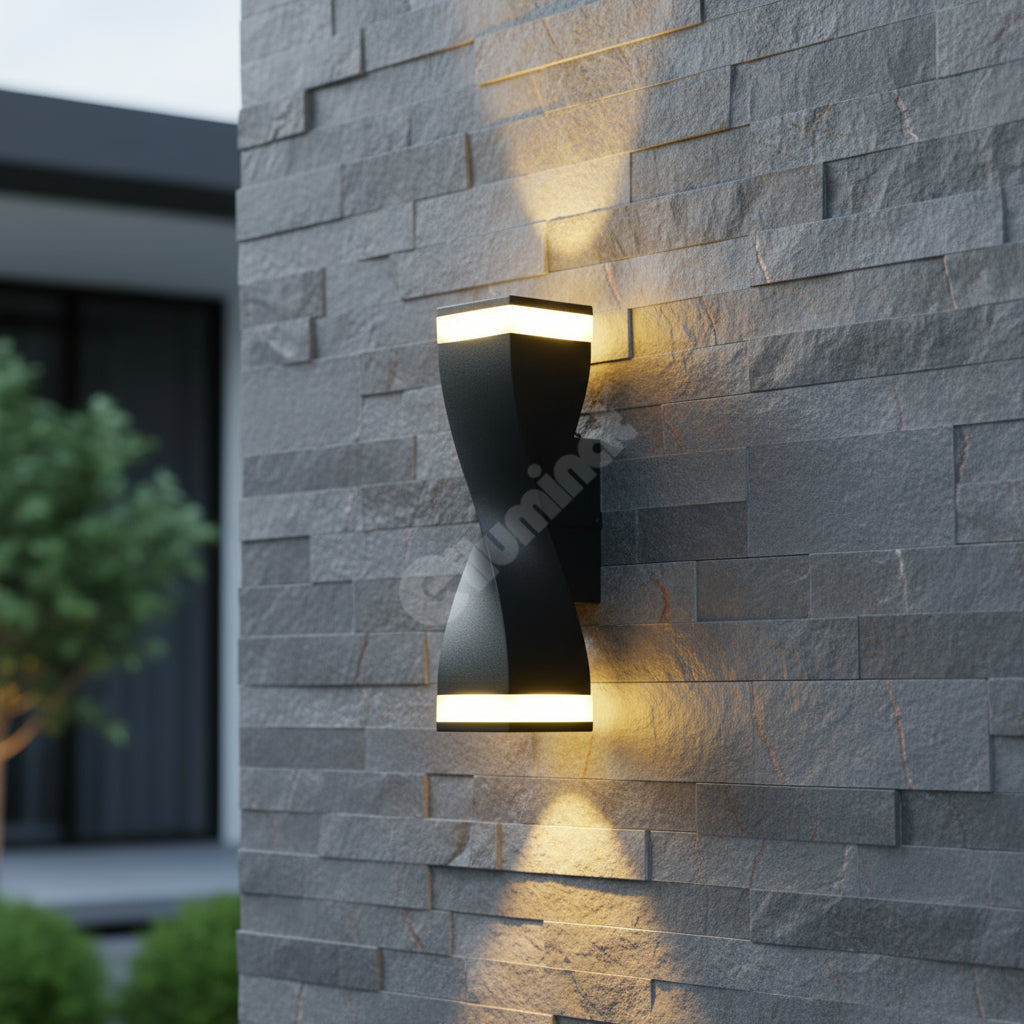 LED аплик за външен монтаж OREL Black IP65