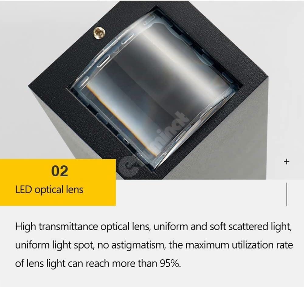 LED аплик за външен монтаж 2x3W LINES Черен