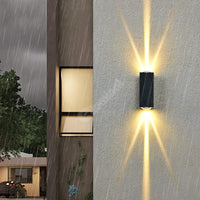 LED аплик за външен монтаж 2x3W LINES Черен