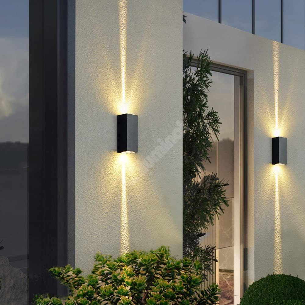 LED аплик за външен монтаж 2x3W LINES Черен