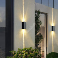LED аплик за външен монтаж 2x3W LINES Черен