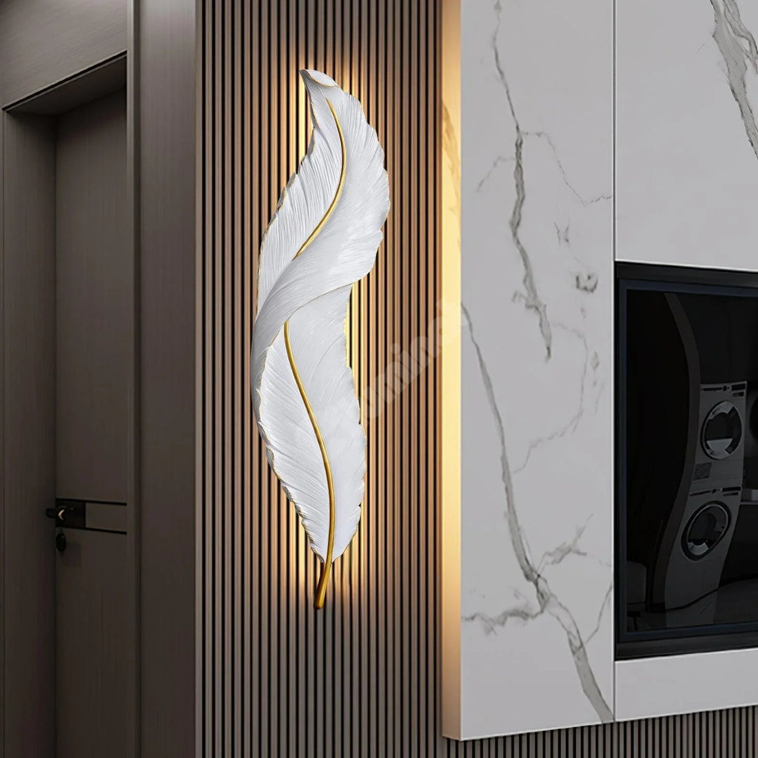 Aplica Led Luxury Feather 36W 87Cm Wall Light Fixtures