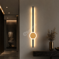 LED Аплик PENDOLO Black & Gold 70CM Ekвивалент 00W