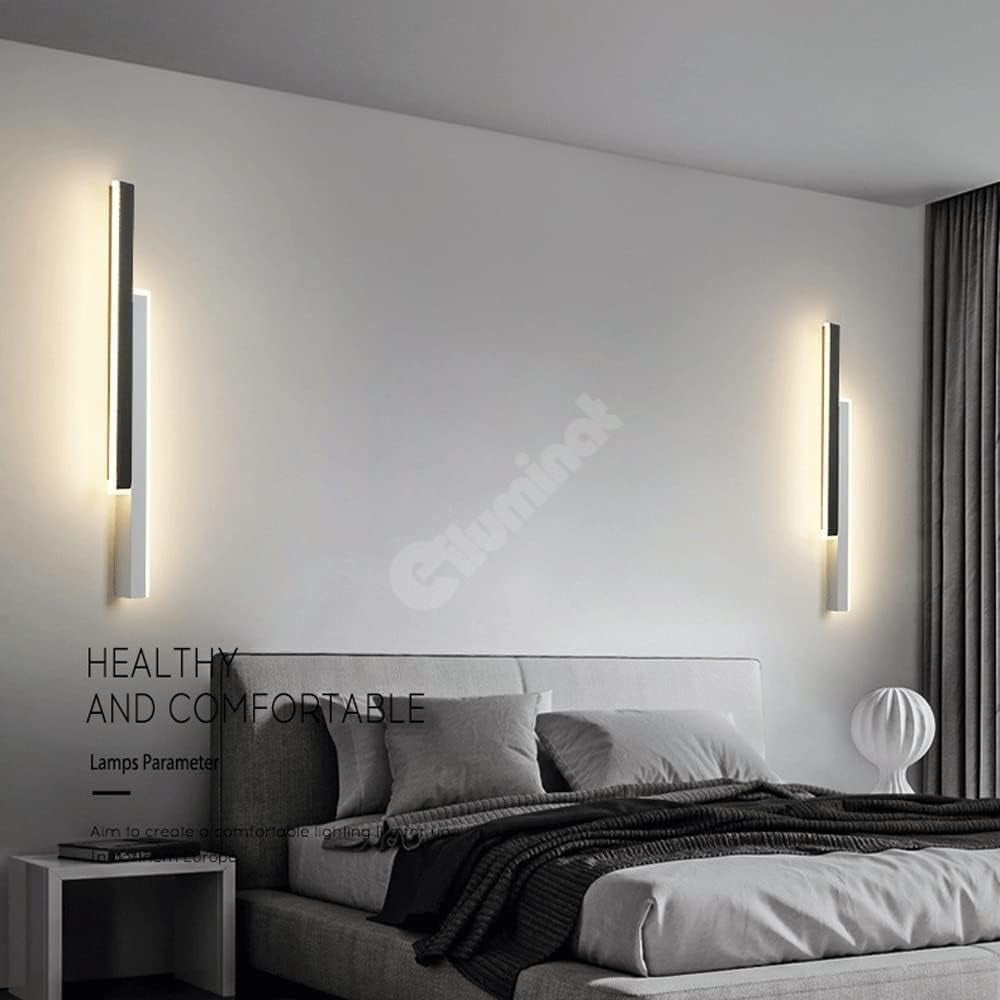 Aplica Led Scarlet 16W 60Cm Negru + Alb Wall Light Fixtures