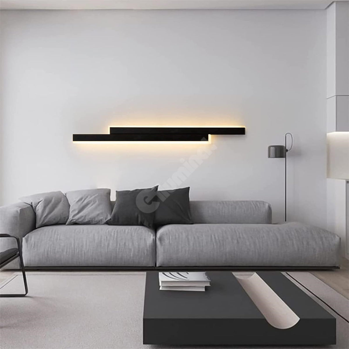 Aplica Led Scarlet 46W 60Cm Neagra Wall Light Fixtures