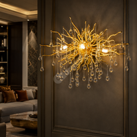 Аплик за стена Cristal Luxury Golden Tears