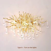 Аплик за стена Cristal Luxury Golden Tears