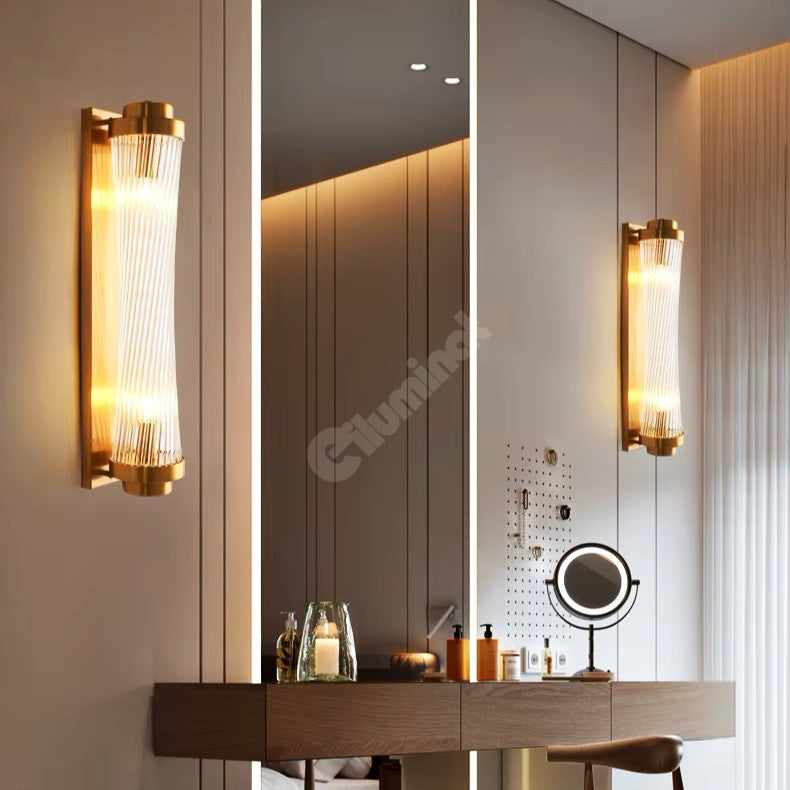 Aplica Perete Luxury Glass Gold Reglabila AURIE / CRISTAL / APLICA PERETE Wall Light Fixtures