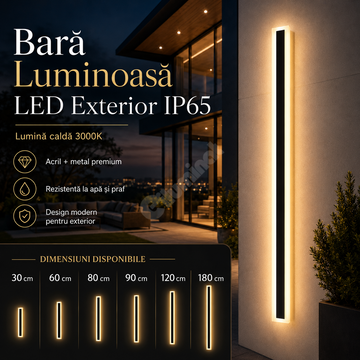 LED осветителна шина за външен монтаж IP65 220V