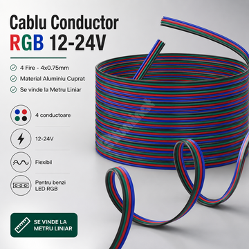 Проводников RGB кабел 12V 4 жила