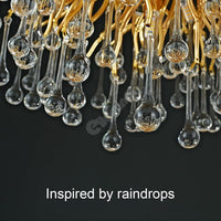 Candelabru Cristal Luxury Golden Tears 120X60Cm Chandeliers Crystal