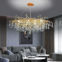 Candelabru Cristal LUXURY Golden Tears 120x60cm AURIE / 120CM / LUXURY Chandeliers Crystal