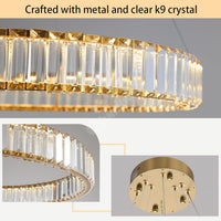LED полилей 180W кристал ROYAL GOLD 5 сегмента с дистанционно