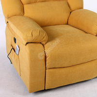 Fotoliu cu Masaj și Încălzire Recliner Electric Galben FOTOLIU CU MASAJ/RECLINER/INCALZIRE / GALBEN Chairs