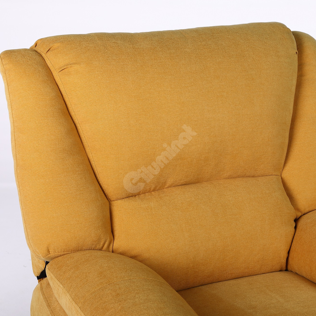 Fotoliu cu Masaj și Încălzire Recliner Electric Galben FOTOLIU CU MASAJ/RECLINER/INCALZIRE / GALBEN Chairs