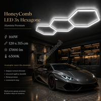 HoneyComb LED шестоъгълно осветление PREMIUM алуминиева рамка