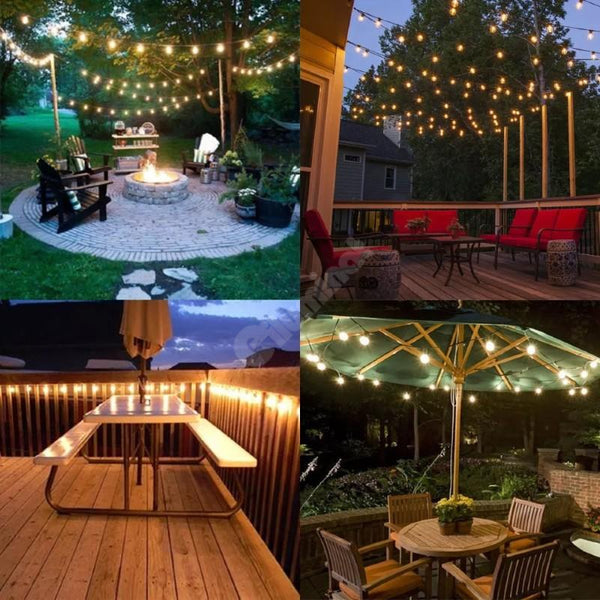 Kit Complet Ghirlanda Luminoasa 10M / 15Xe27 Interconectabil Becuri Incluse Home & Garden