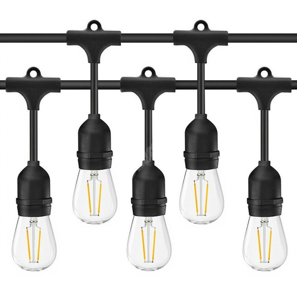 Kit Complet Ghirlanda Luminoasa 10M / 15Xe27 Interconectabil Becuri Incluse Home & Garden