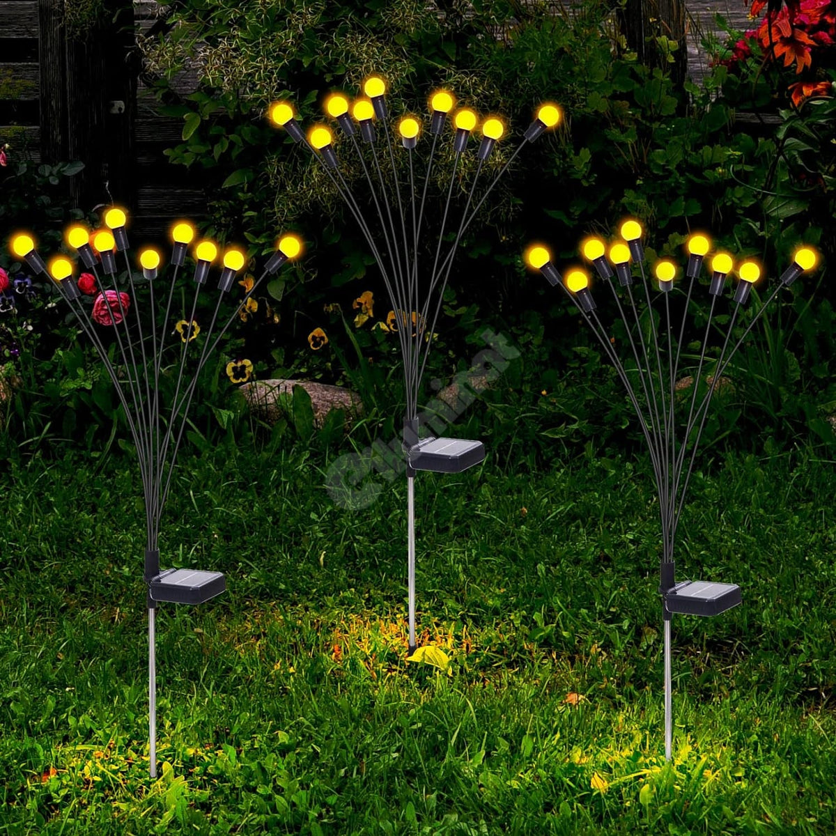 Lampa Led Solara Fireflys - Set 2 Buc Landscape Pathway Lighting