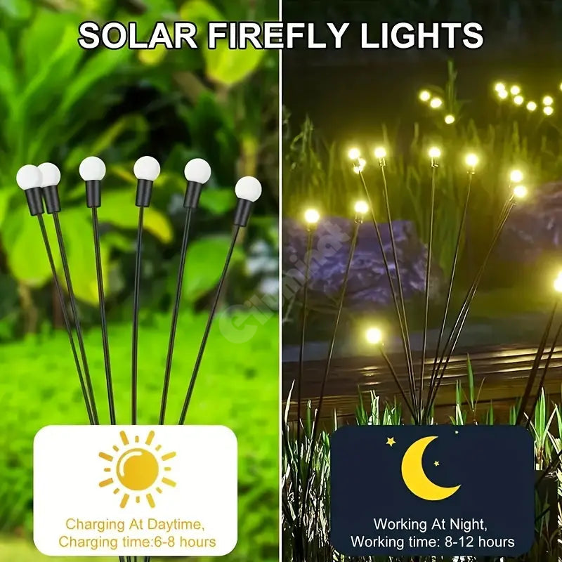Lampa Led Solara Fireflys - Set 2 Buc Landscape Pathway Lighting
