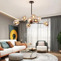 Lustra Abajur Fumuriu Cairo 8Xe27 Chandeliers