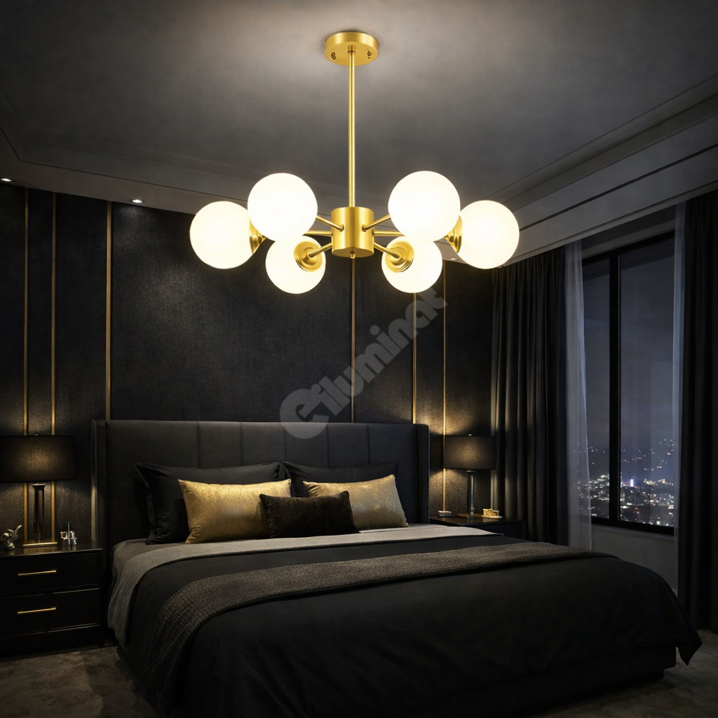 Осветително тяло Абажур MAT GOLD 6XE27 DX103/6
