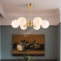 Lustra Abajur Mat Gold 6Xe27 Dx103/6 Chandeliers