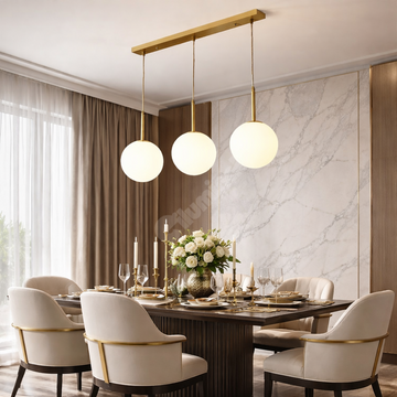 Осветително тяло Абажур MAT GOLD Линейно 3xE27 DN124-3