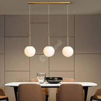 Lustra Abajur MAT GOLD Liniara 3xE27 DN124-3 AURIE / ABAJUR Chandeliers