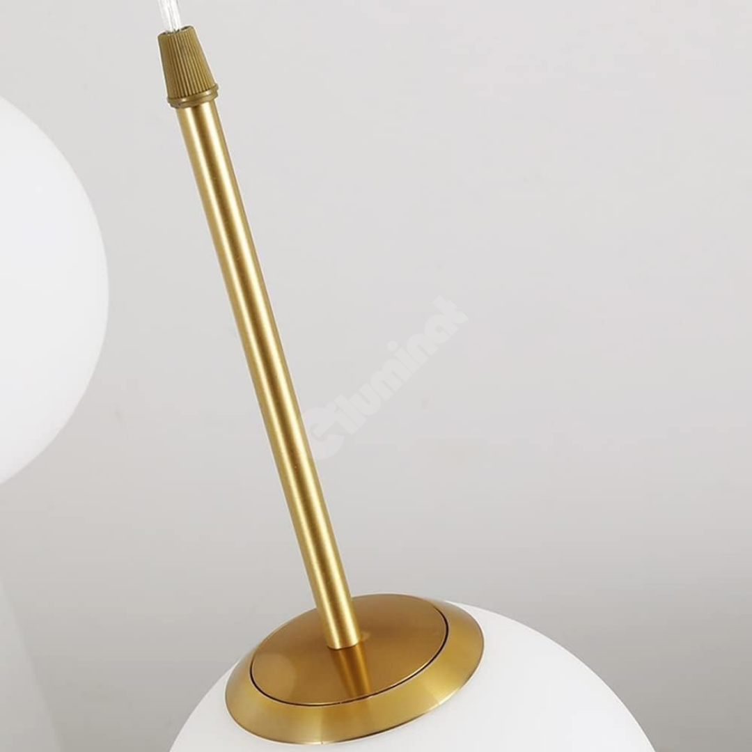 Lustra Abajur MAT GOLD Liniara 3xE27 DN124-3 AURIE / ABAJUR Chandeliers