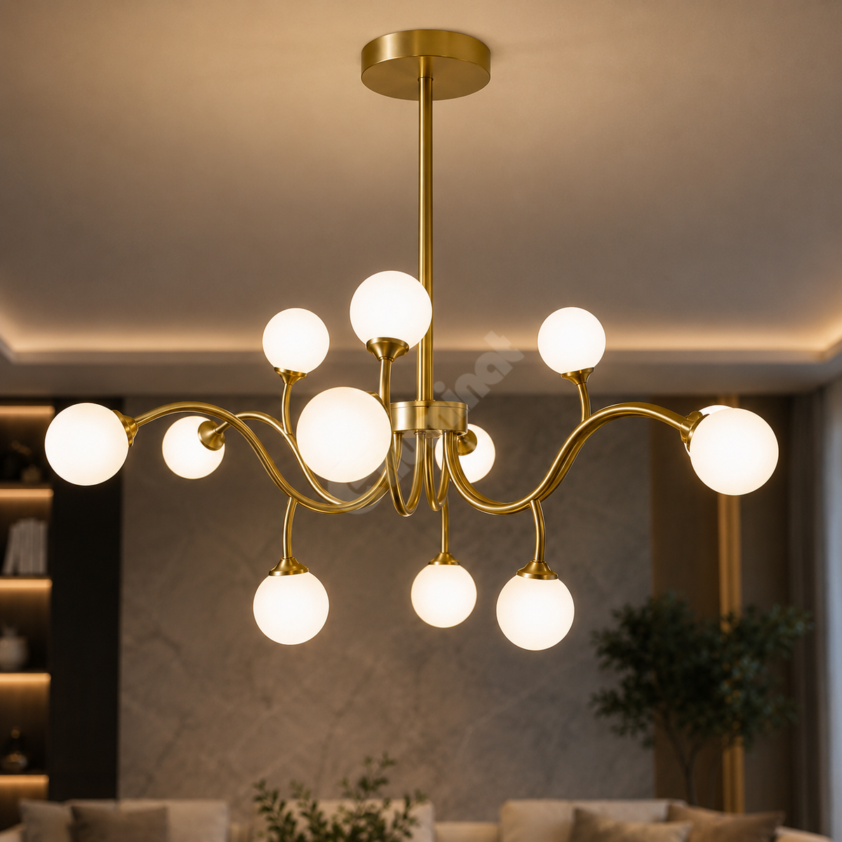 Осветително тяло Nordic Style Абажур MAT Golden Beans 66108-12