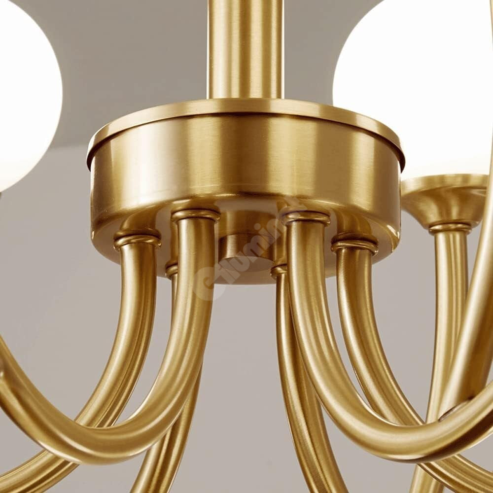 Lustra Nordic Style Abajur MAT Golden Beans 66108-12 AURIE / ABAJUR / 70CM Chandeliers