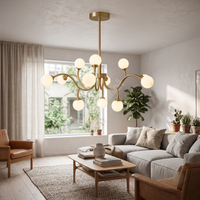 Осветително тяло Nordic Style Абажур MAT Golden Beans 66108-12