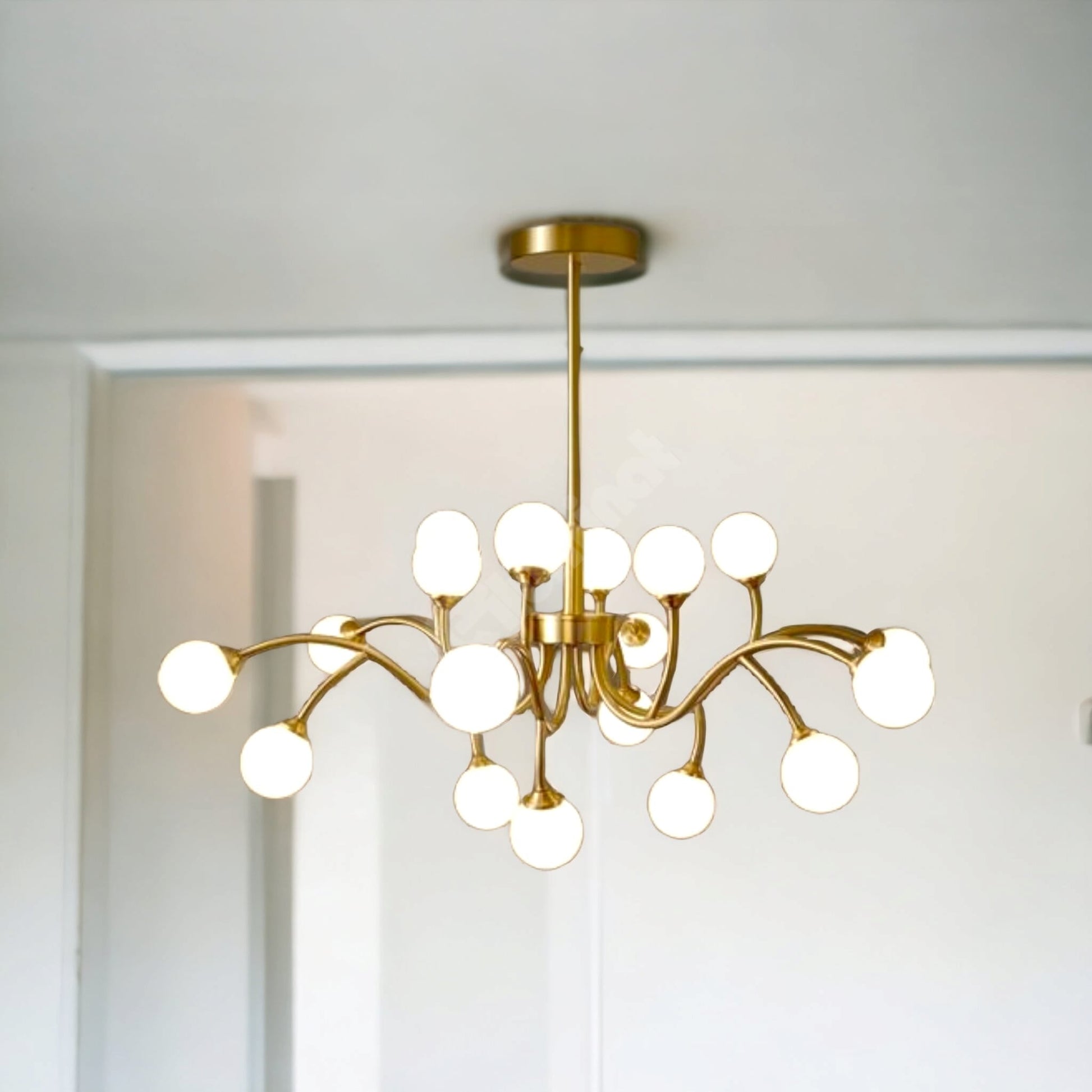 Lustra Nordic Style Abajur Mat Golden Beans 66108-18 Chandeliers