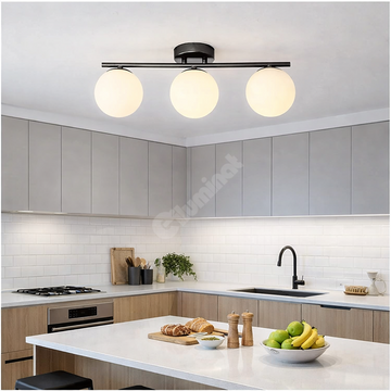 Осветително тяло Абажур MAT Nordic Black 3xE27 DN117-3/BK