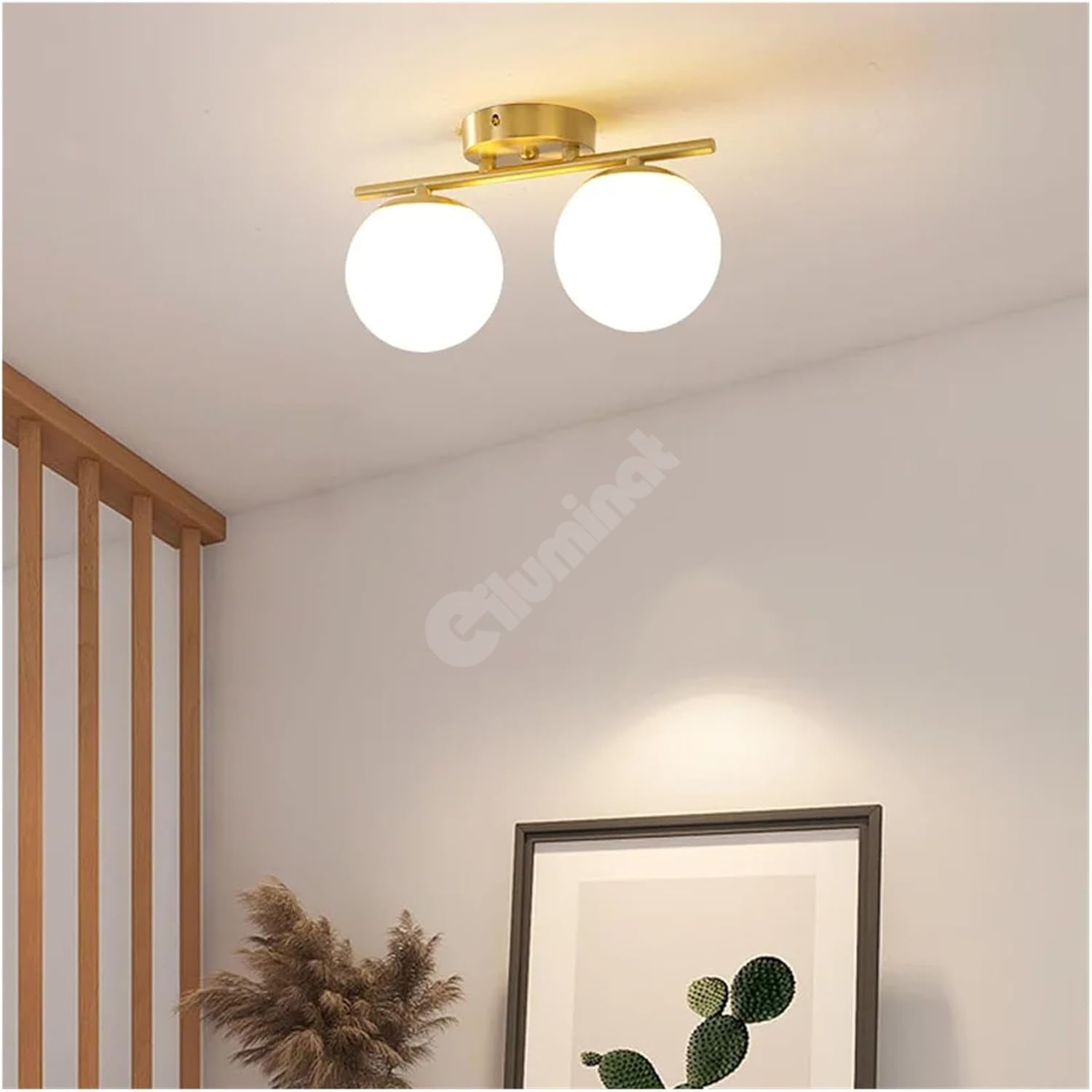 Lustra Abajur MAT Nordic GOLD 2xE27 DN117-2/GD AURIE / ABAJUR Chandeliers