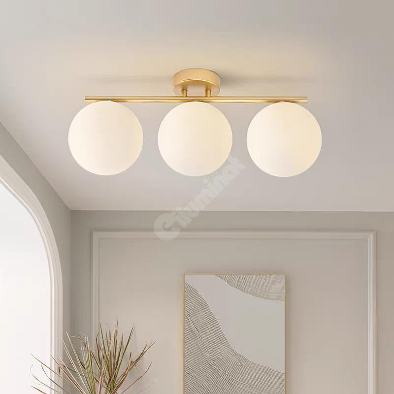 Lustra Abajur MAT 3xE27 Nordic DN117-3/GD AURIE / ABAJUR Chandeliers