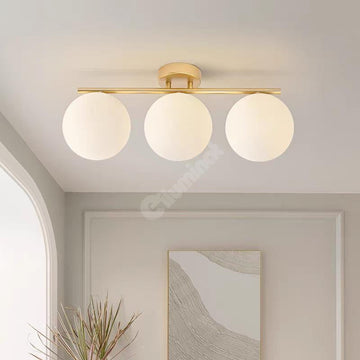 Lustra Abajur MAT 3xE27 Nordic DN117-3/GD AURIE / ABAJUR Chandeliers