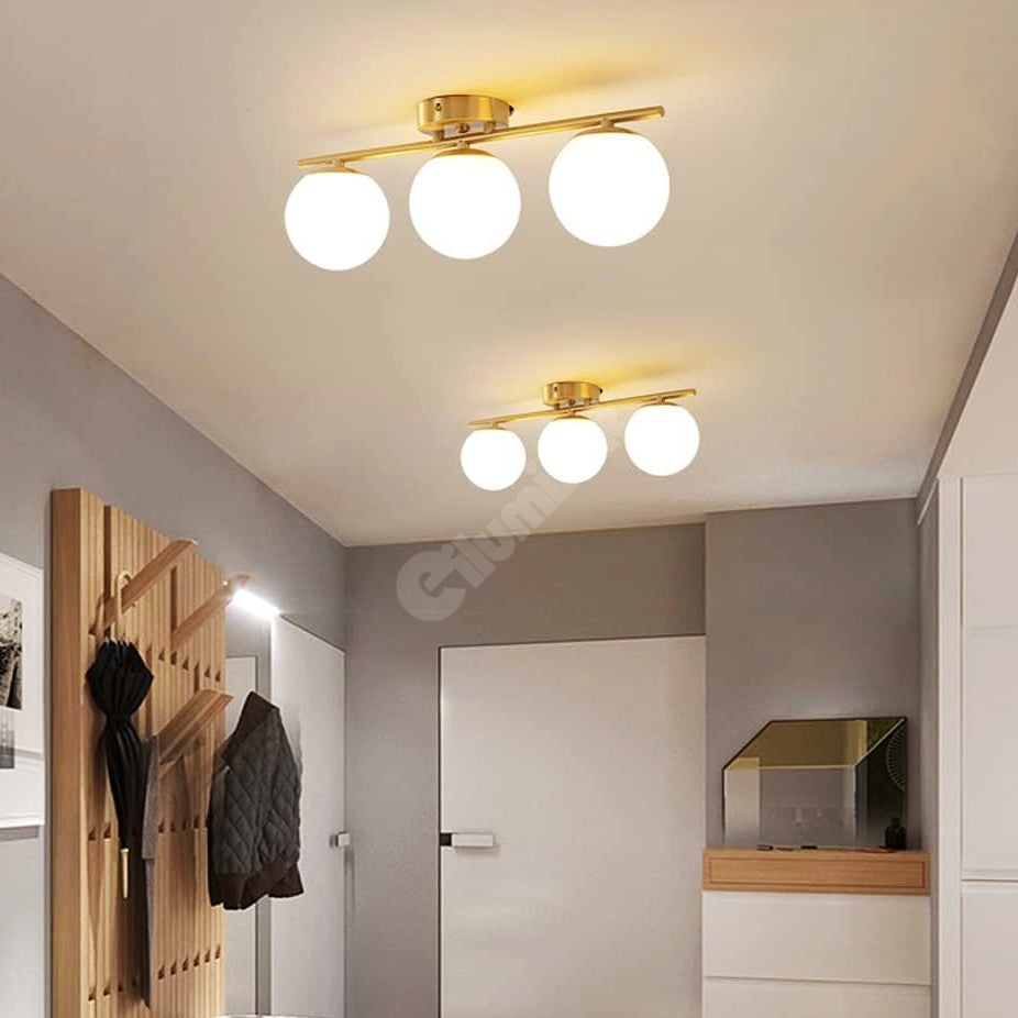 Lustra Abajur MAT 3xE27 Nordic DN117-3/GD AURIE / ABAJUR Chandeliers
