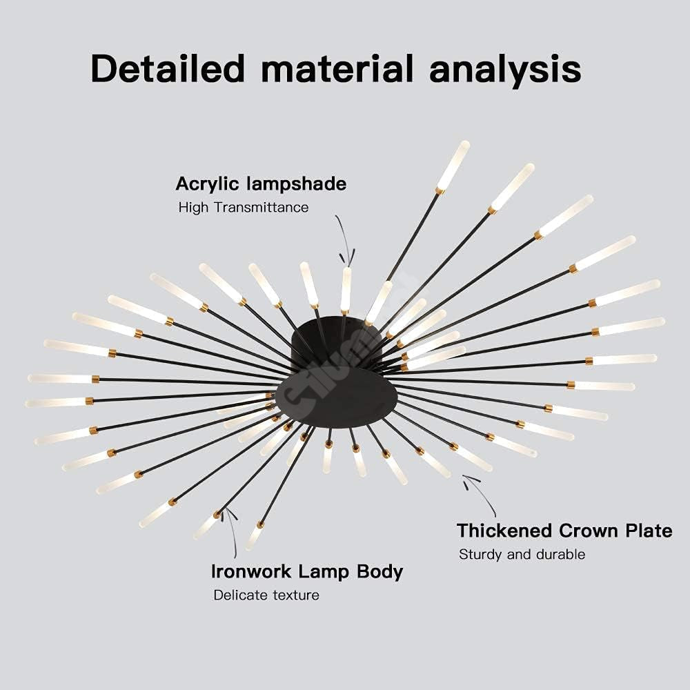 Lustra American Beauty Black Chandeliers