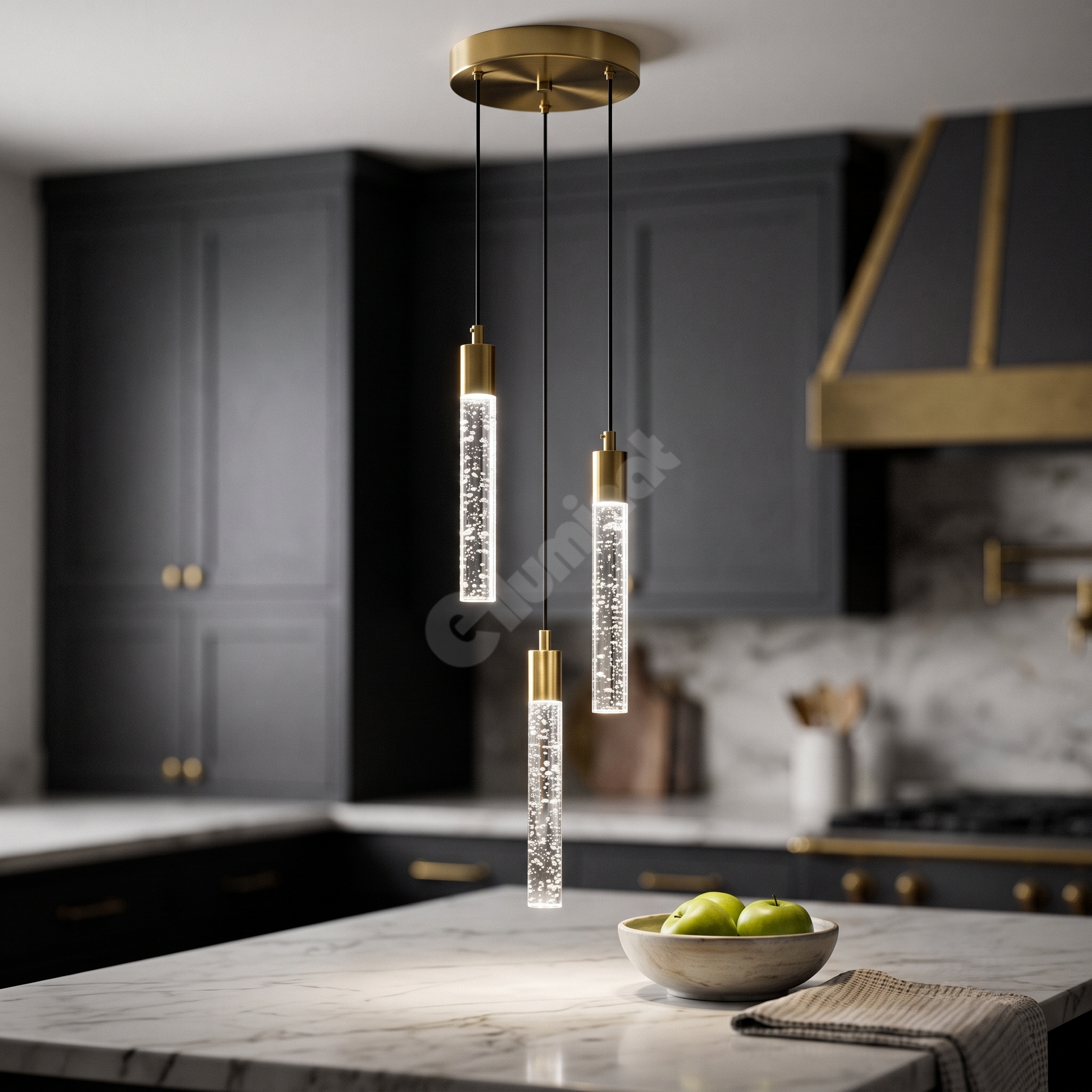 Осветително тяло BUBBLE Glass Gold Еквивалент 200W