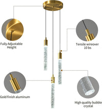 Осветително тяло BUBBLE Glass Gold Еквивалент 200W