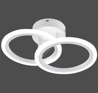 Lustra LED 1 + 1 Circle Design Alb Echivalent 300W Telecomanda ALBA / CIRCLE DESIGN Lighting Fixtures
