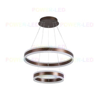 Lustra Led 204W King Wenge 2 Segmente Telecomanda Lighting Fixtures
