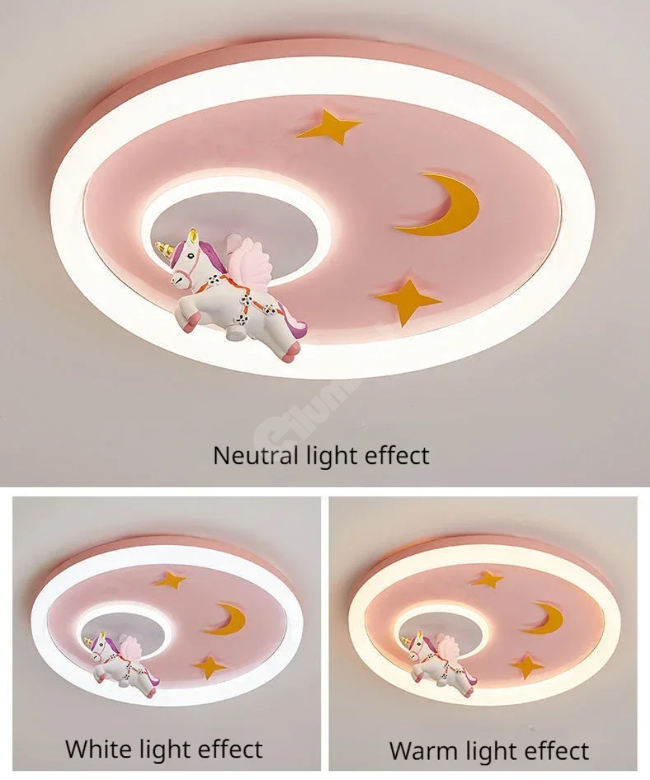 Lustra Led 76W Pink Pony Echivalent 400W Telecomanda Lighting Fixtures